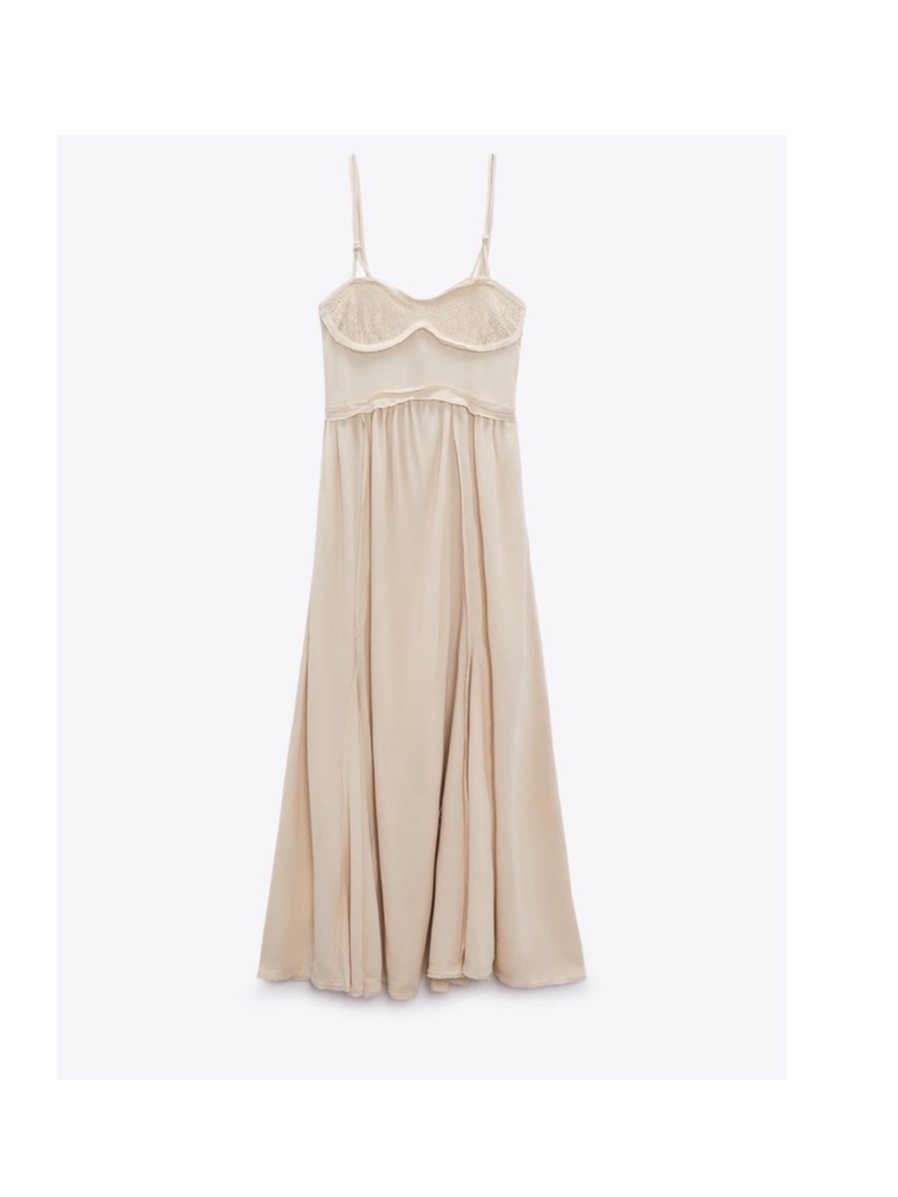 Zara Strappy Sand Maxi Dress - Picture 3 of 14